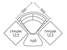 Диван "Матрикс-Сектор" DLS