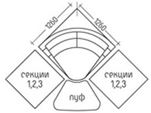 Диван "Матрикс-Угол" DLS