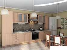 Кухня Модест бук Бавария (4,2 м)