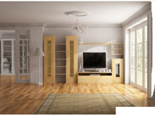 Гостиная из натурального дерева Мелодия-1