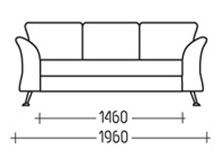 Диван "Мила-3" DLS