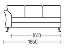 Диван "Мила-Секция 3" DLS