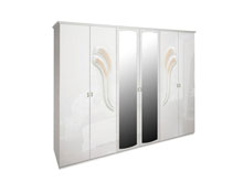 Шестидверный шкаф Лола