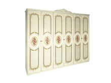 Шестидверный шкаф Реджина радика бежевый без зеркал