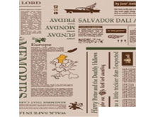 Ткань велюр Модерн Газета