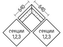 Диван Мозаик-угол DLS