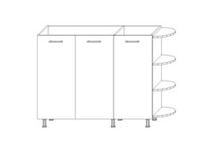 Тумба София Престиж супермат низ 150х105,4 бар