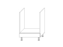 Тумба София Престиж супермат низ 60х82 духовка