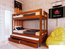 Двухъярусная кровать Трио 90х200