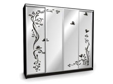 Шкаф-купе Ника-18 260х60х240 с пескоструем