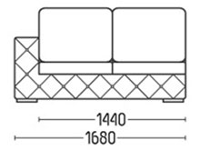 Диван "Оазис-Секция 2" DLS