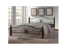 Полуторная кровать Симфония сосна 120х190