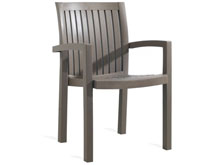 Кресло Нета серо-коричневое