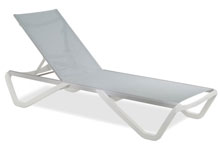 Шезлонг Wave серый