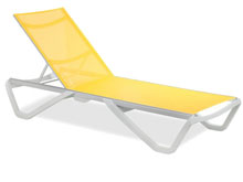 Шезлонг Wave желтый