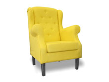 Мягкое кресло Paul желтое