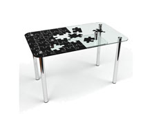 Стеклянный стол Пазл S-2