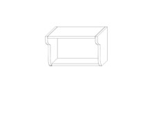 Полка София Престиж супермат верх 50х28,5