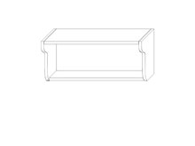 Полка София Престиж супермат верх 60х28,5