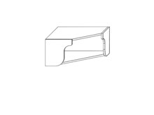 Полка София Престиж супермат верх угол