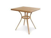 Стол Флэш 80х80 плетеная столешница