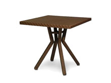 Стол Капри 80х80 плетеная столешница