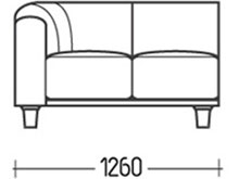 Диван Проект-1900-Секция 2 DLS