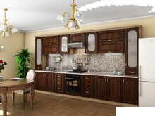 Кухня Платинум кедр люкс патина (4,1 м)