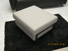 Пуф "Гринфилд" Кожзам Мишель серый