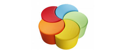 Пуф Радуга (5 шт.) KISPRI