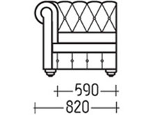 Диван "Куин-Секция 1" DLS
