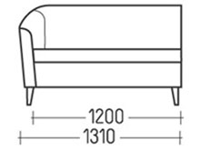 Диван Рафаэла-Секция 2 DLS