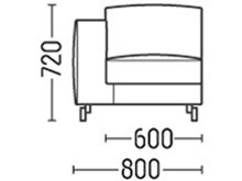 Диван "Релакс-Секция 1" DLS