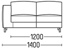 Диван "Релакс-Секция 2" DLS