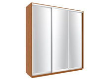 Шкаф-купе 220х60х240 3 двери зеркальные