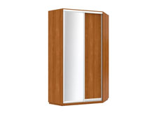 Угловой шкаф-купе 120х120х240 1 дверь ДСП + зеркало