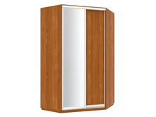 Угловой шкаф-купе 135х135х240 1 дверь ДСП + зеркало