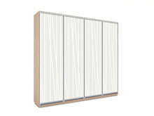 Четырехдверный шкаф-купе О-286 240 с пескоструем