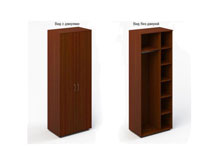 Шкаф гардеробный с полками Стандарт 80х50х214