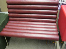 Скамья "Плато" Кожзам Титан бордо