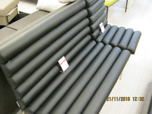 Скамейка "Плато" Кожзам Неаполь черный