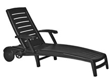 Шезлонг Sparta серый