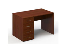 Стол Стандарт 120х70х74 с тумбой на 4 ящика