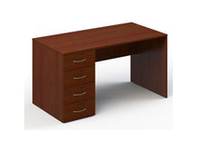 Стол Стандарт 138х70х74 с тумбой на 4 ящика