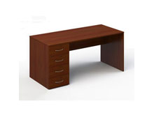 Стол Стандарт 158х70х74 с тумбой на 4 ящика