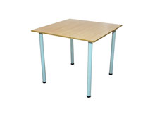 Стол для столовой квадратный 4-местный (круглая труба)