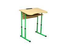 Стол ученический 1-местный с полочкой №4-6