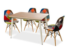 Комплект стол T-275 бежевый + 2 стула N-66 бежевый