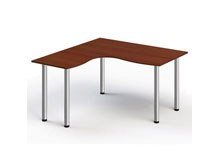 Стол угловой Стандарт 138х138х74 на хром-опорах