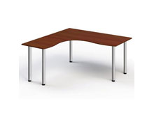 Стол угловой Стандарт 158х158х74 на хром-опорах